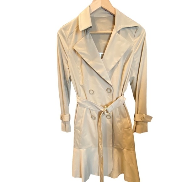 Prich Tan Belted Trench Coat Women's Size 160/84A - Picture 14 of 16